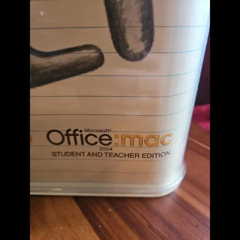 Microsoft Office Mac 2004 Student and Teacher Edition Software 3 keys w/ booklet